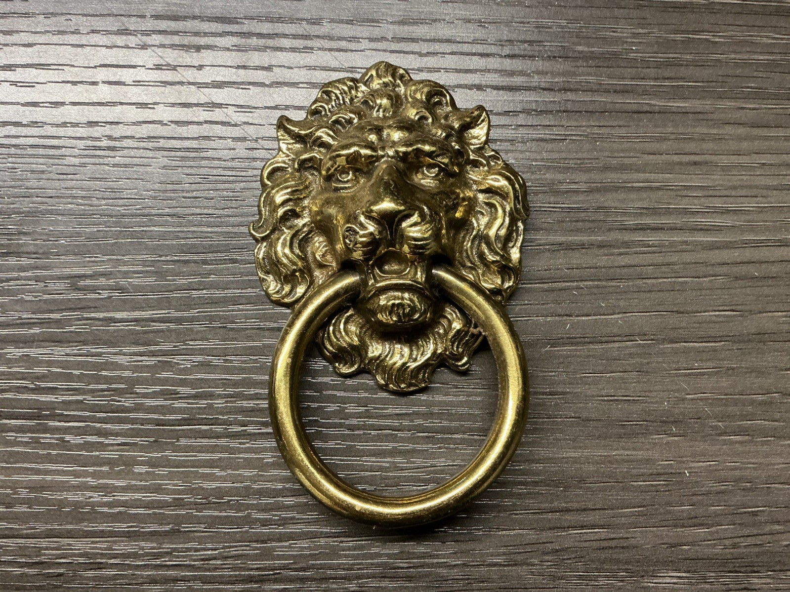 Keeler Authentic BIG 4” Vintage Brass Lion Head Gate/Door Knocker Handle Pull