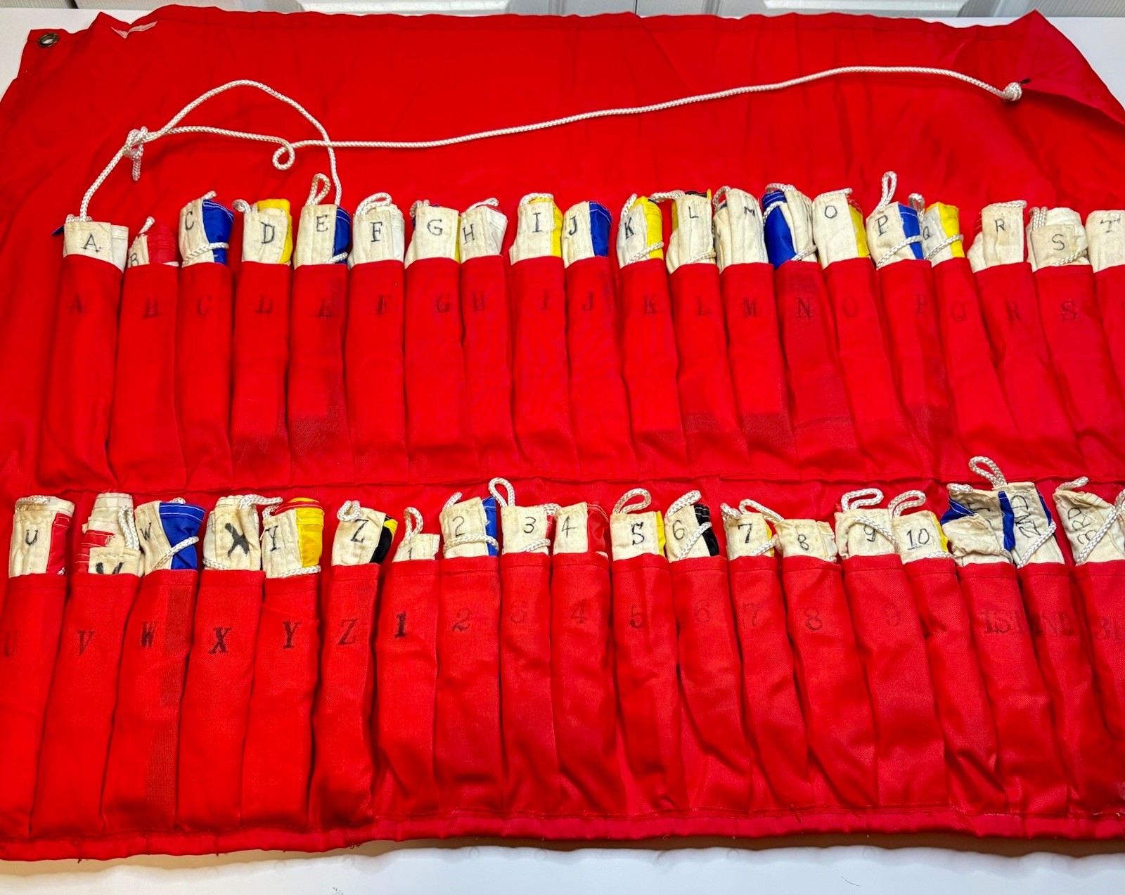 38 Sailcraft Maritime Boat Signal Flag Set Alphabet & Numerals Nylon – COMPLETE