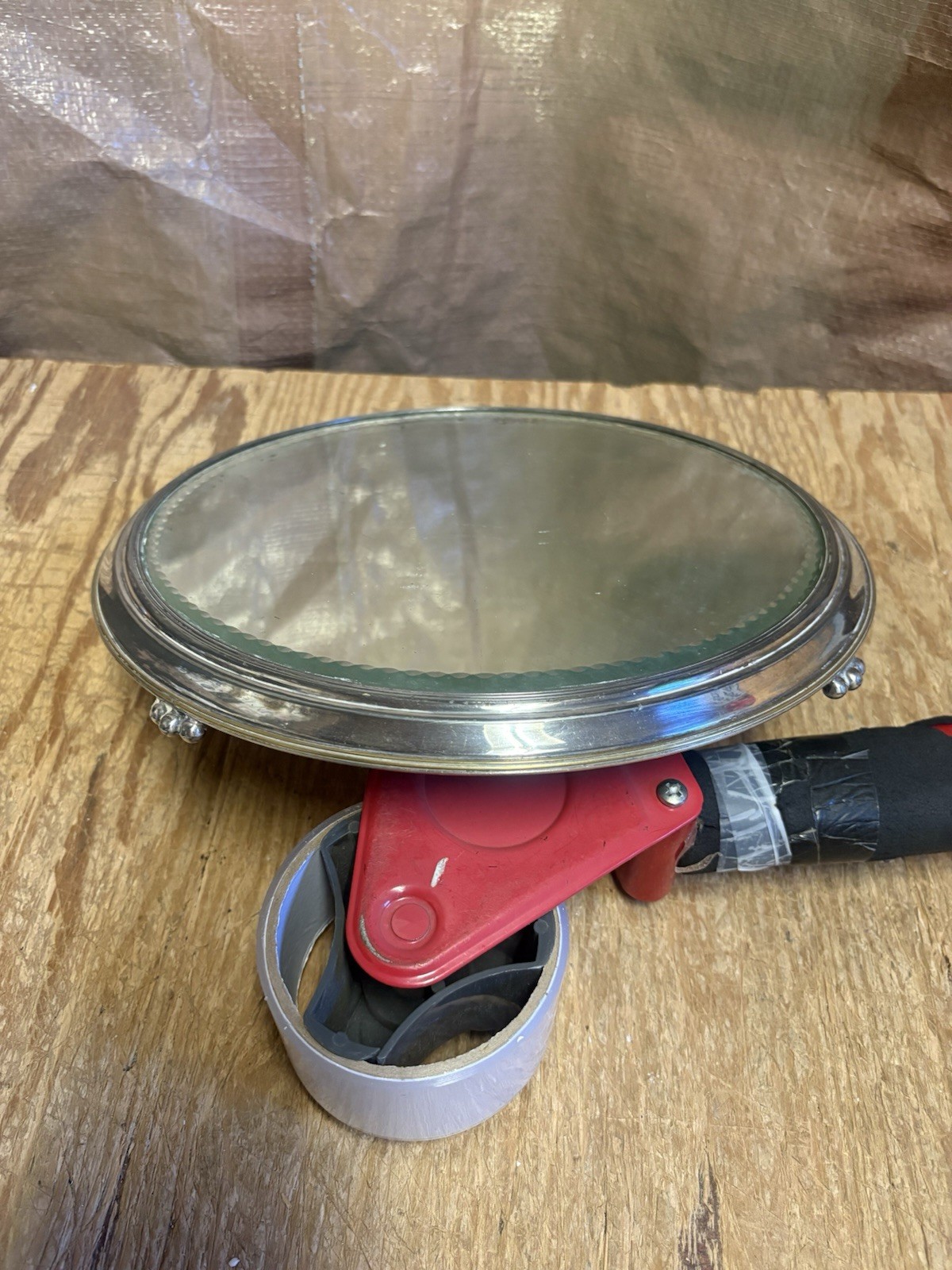 Pairpoint Silver Plate Mirrored Plateau