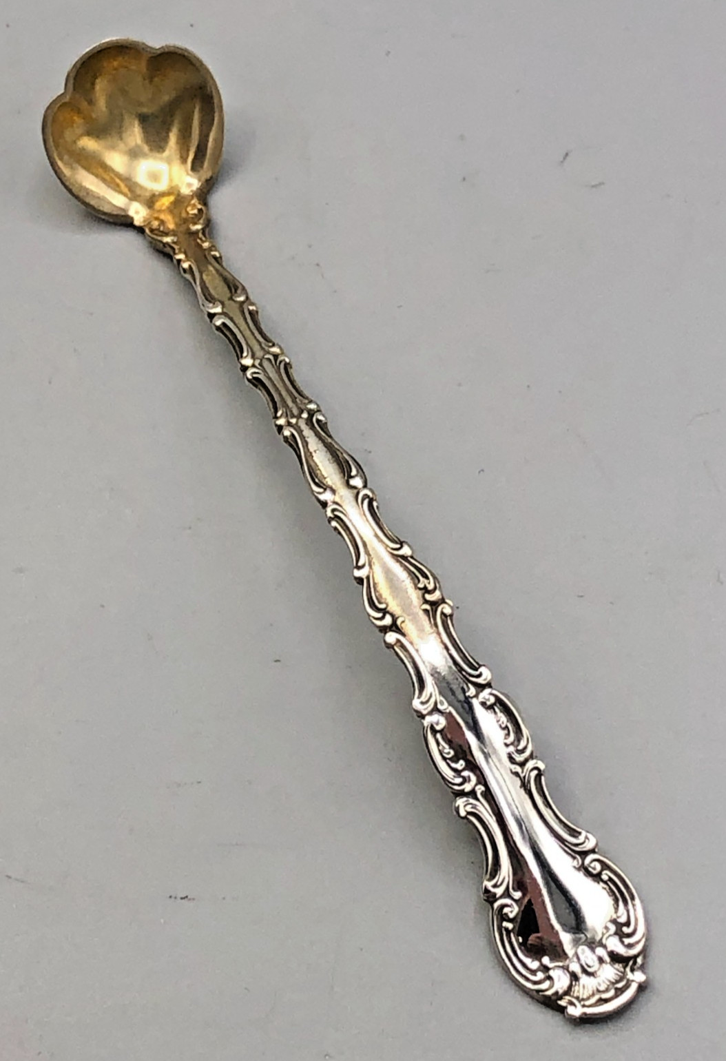 Strasbourg by Gorham Mustard / Condiment Ladle, Sterling Silver, 4 5/8″