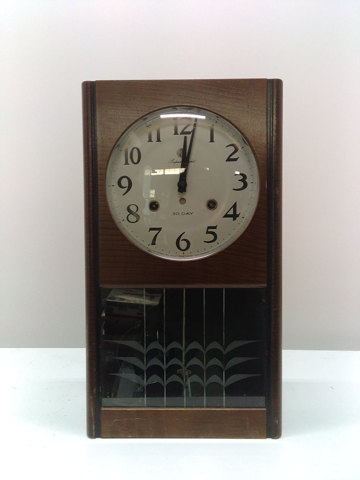 Aichi Clock Super Light 30-Day Mechanical Pendulum Column Clock Windup