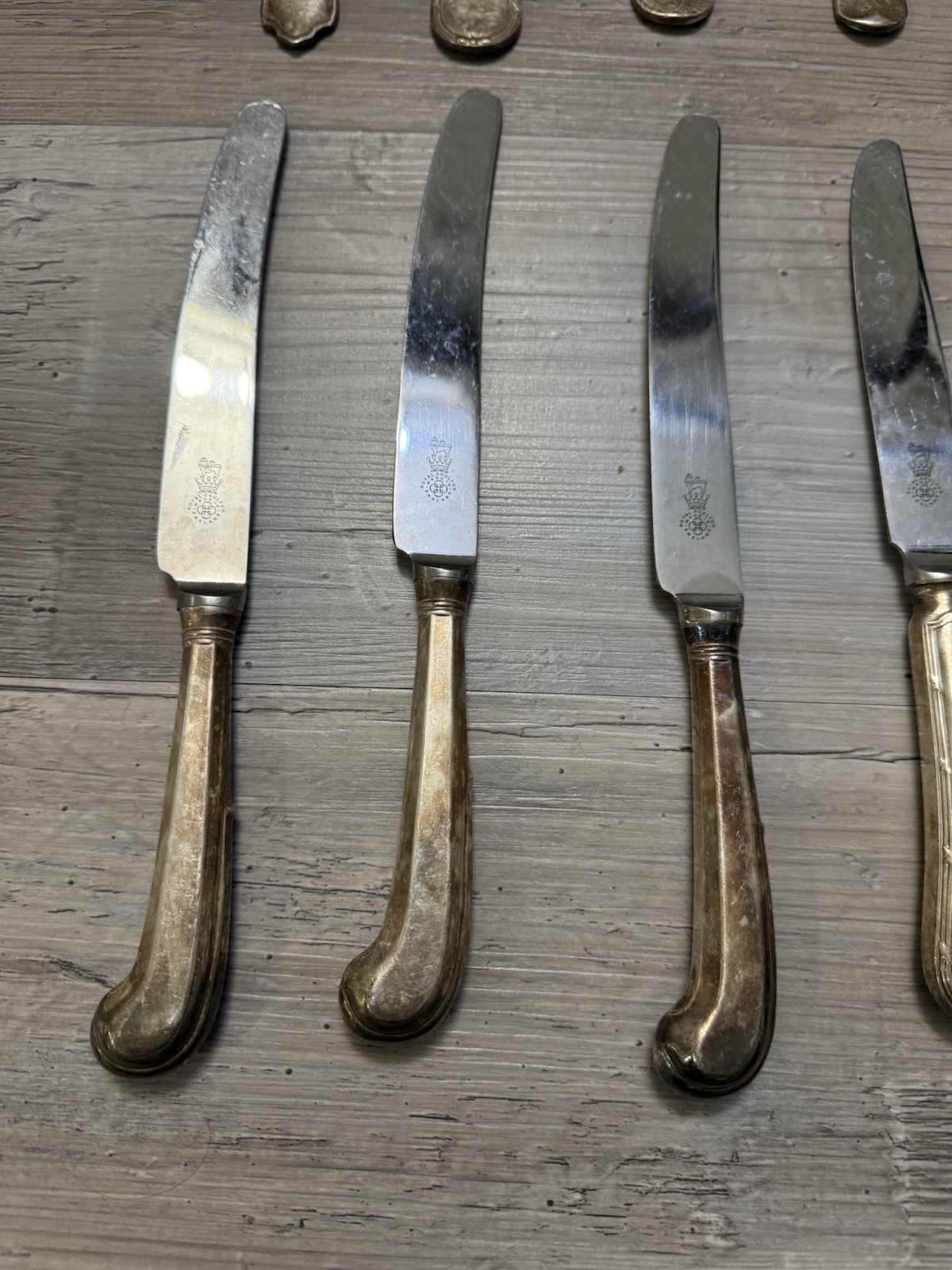 Vittage A1 Sheffield England Royal Doulton 12pc Mixed Set Forks/Knives