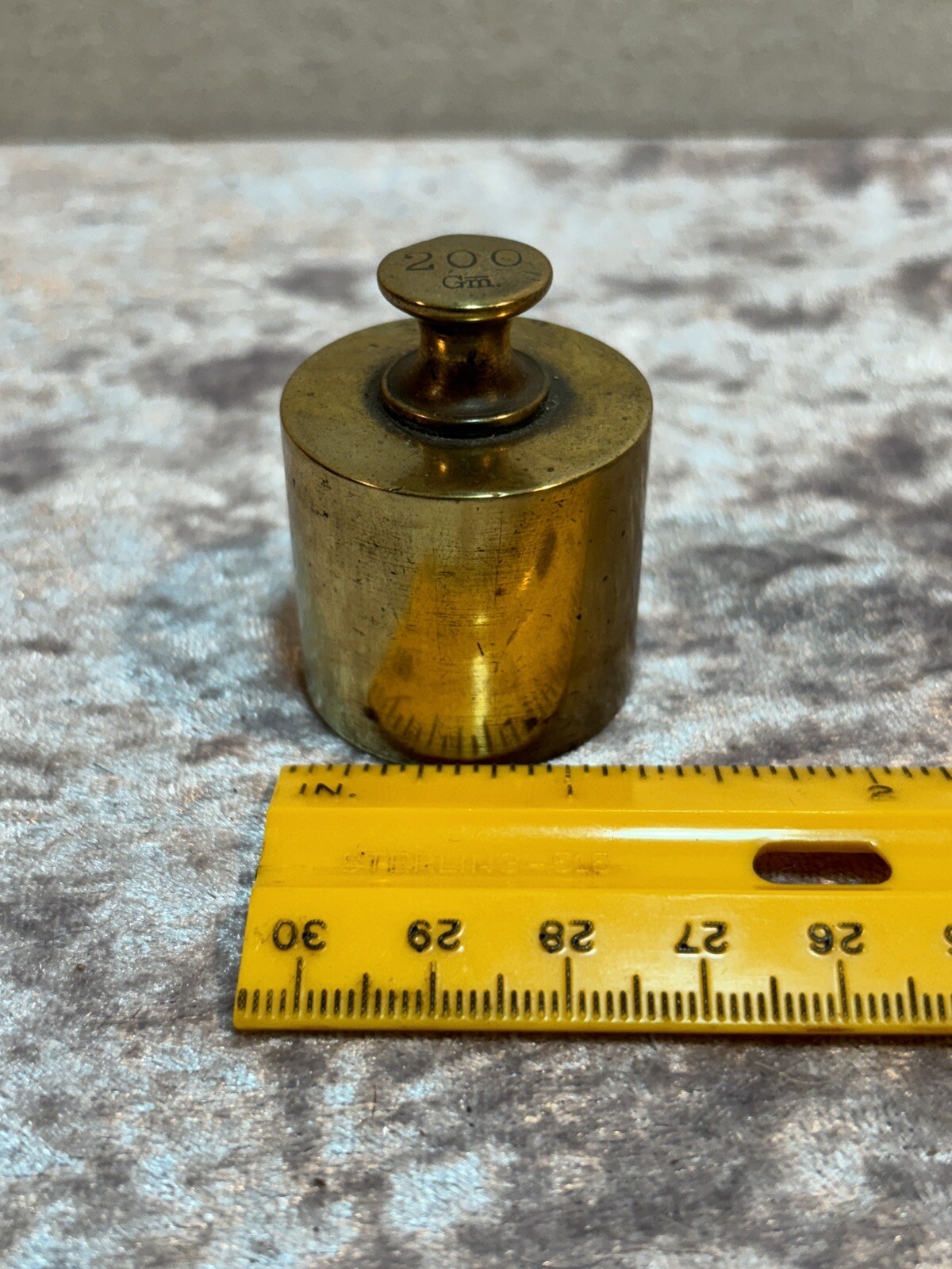 Solid Brass Scale Weight – 200 grams