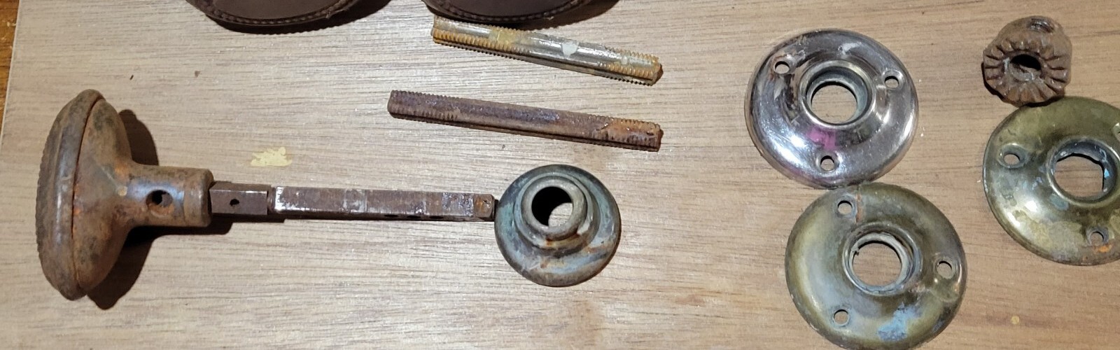 Brass Door Knobs Handles 10 Plus 7 Accessories Hardware Antique Decor Hardware