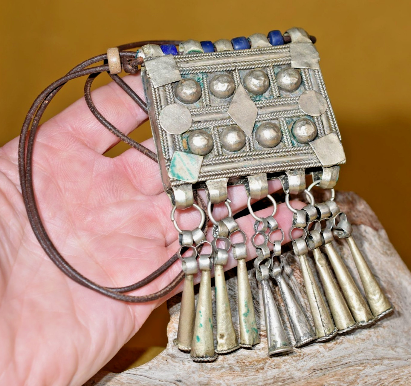 Antique Ethiopian Orthodox Tewahedo Christian Engagement Necklace With Dangles