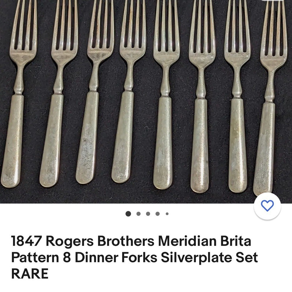 VINTAGE ROGERS BROTHERS 1847 SILVERWARE LOT PERFECT PATINA