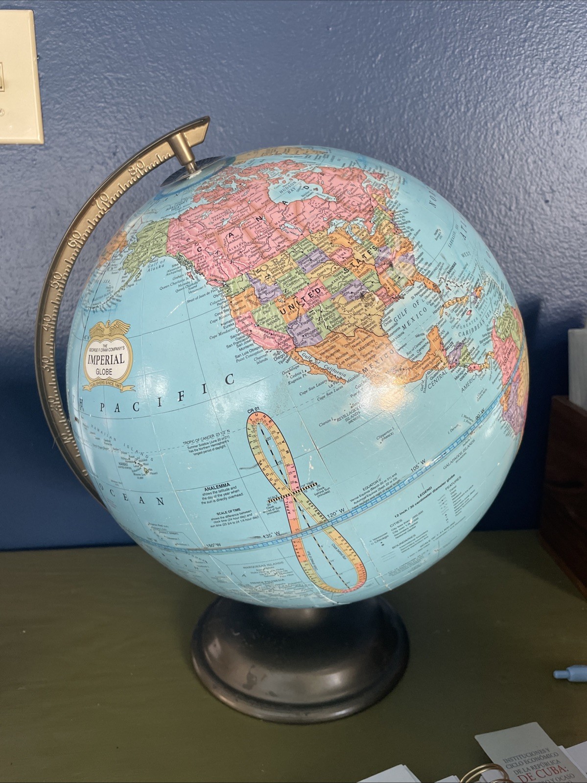 The George F. Cram Company’s Imperial Globe. Great entry-level globe!