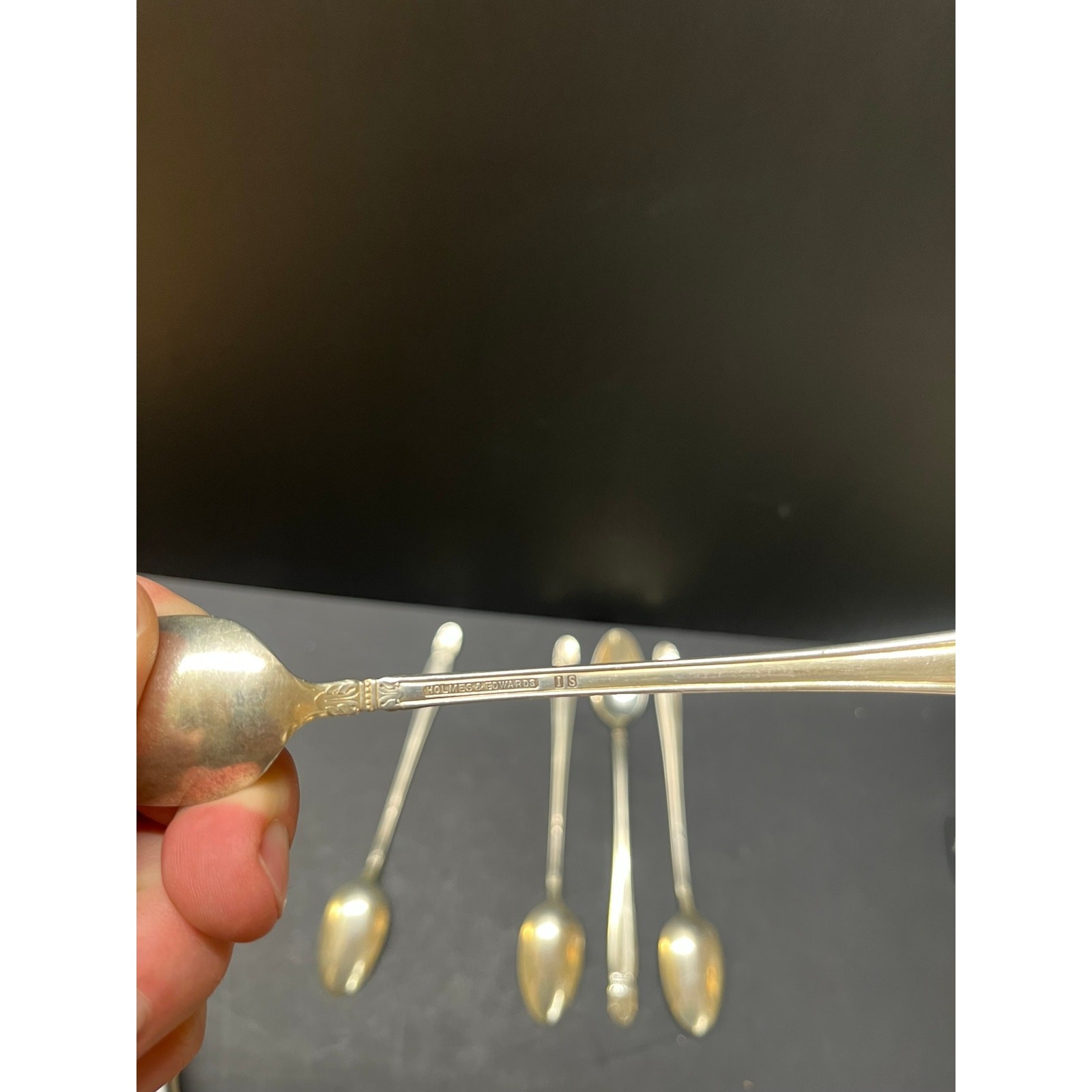 Holmes & Edwards Danish Princess Silverplate Iced Tea Spoons Set of 5