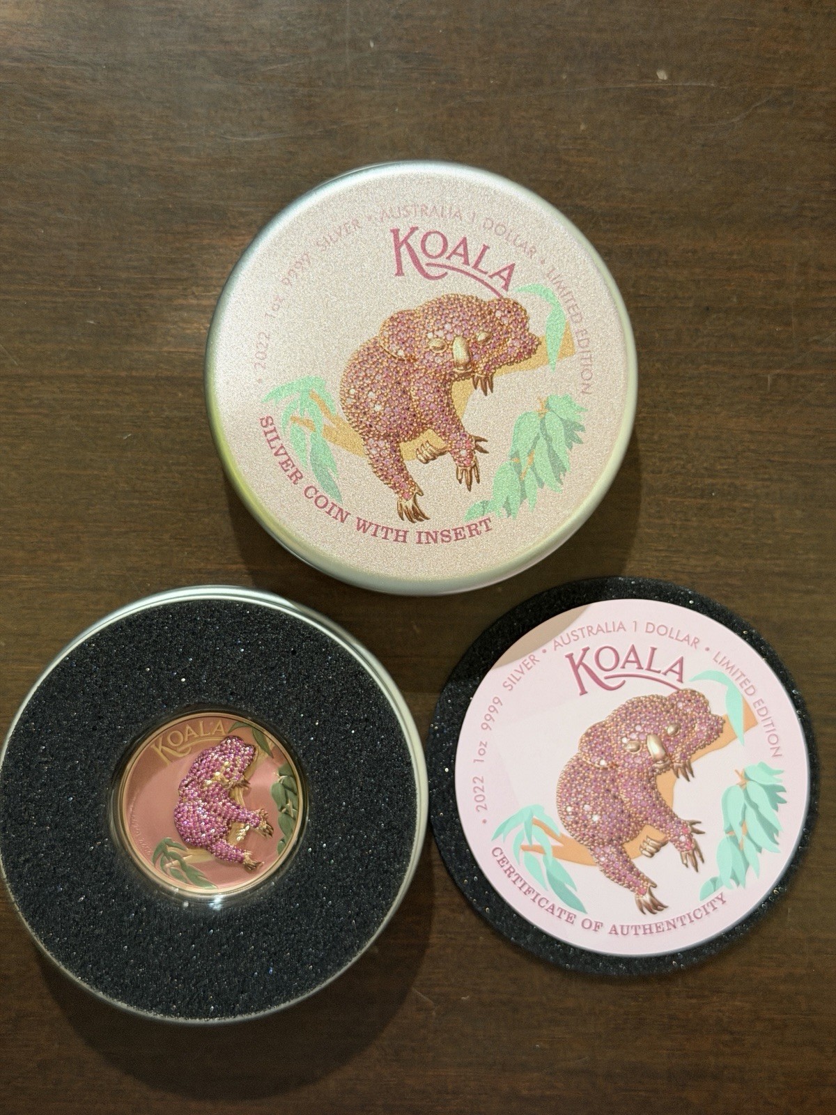Koala Hot Pink Limited Edition 1oz Silver Coin 100 Mintage