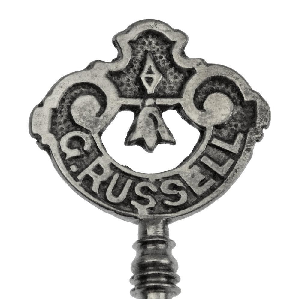 GEORGE RUSSELL of LONDON Piano Lock Key – Antique Key Vintage Key – ref.k165