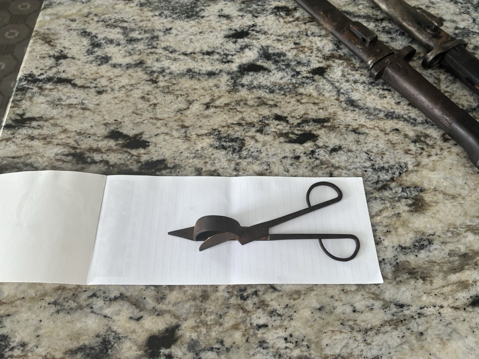 Antique Candle Trimmer /Snuffer Primitive Hand Forged
