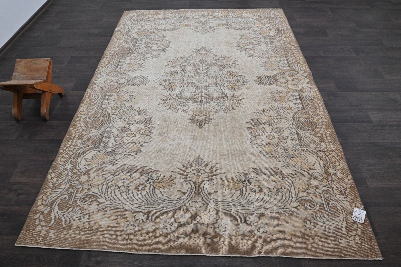 Oushak Turkish Vintage Rug 6×9 Kilim Rug Anatolian Handmade Boho Decor BEIGE