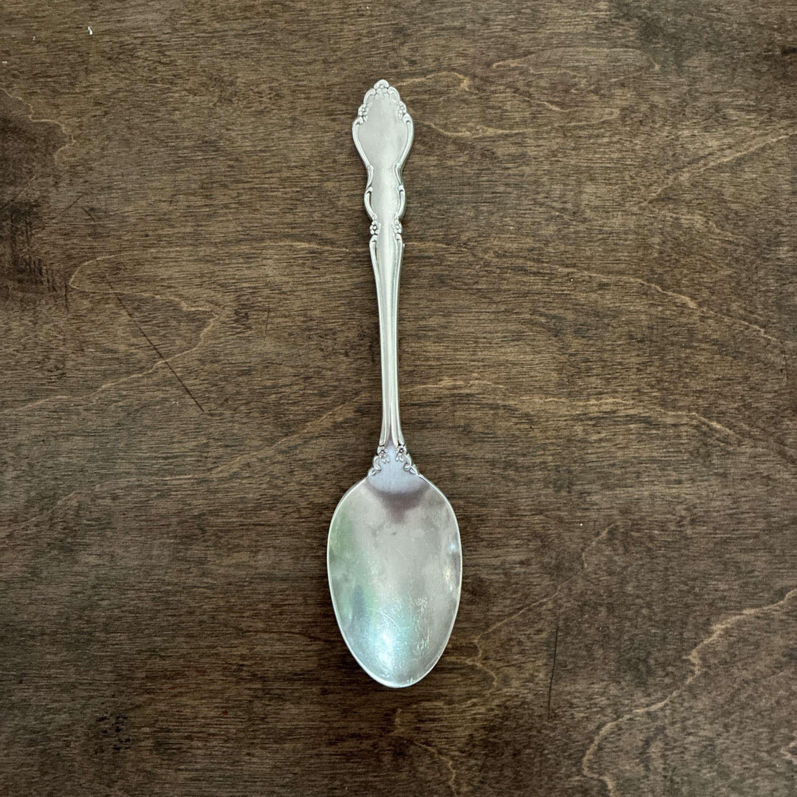 Vintage Heirloom Oneida Sterling Silver 6” Spoon Dover