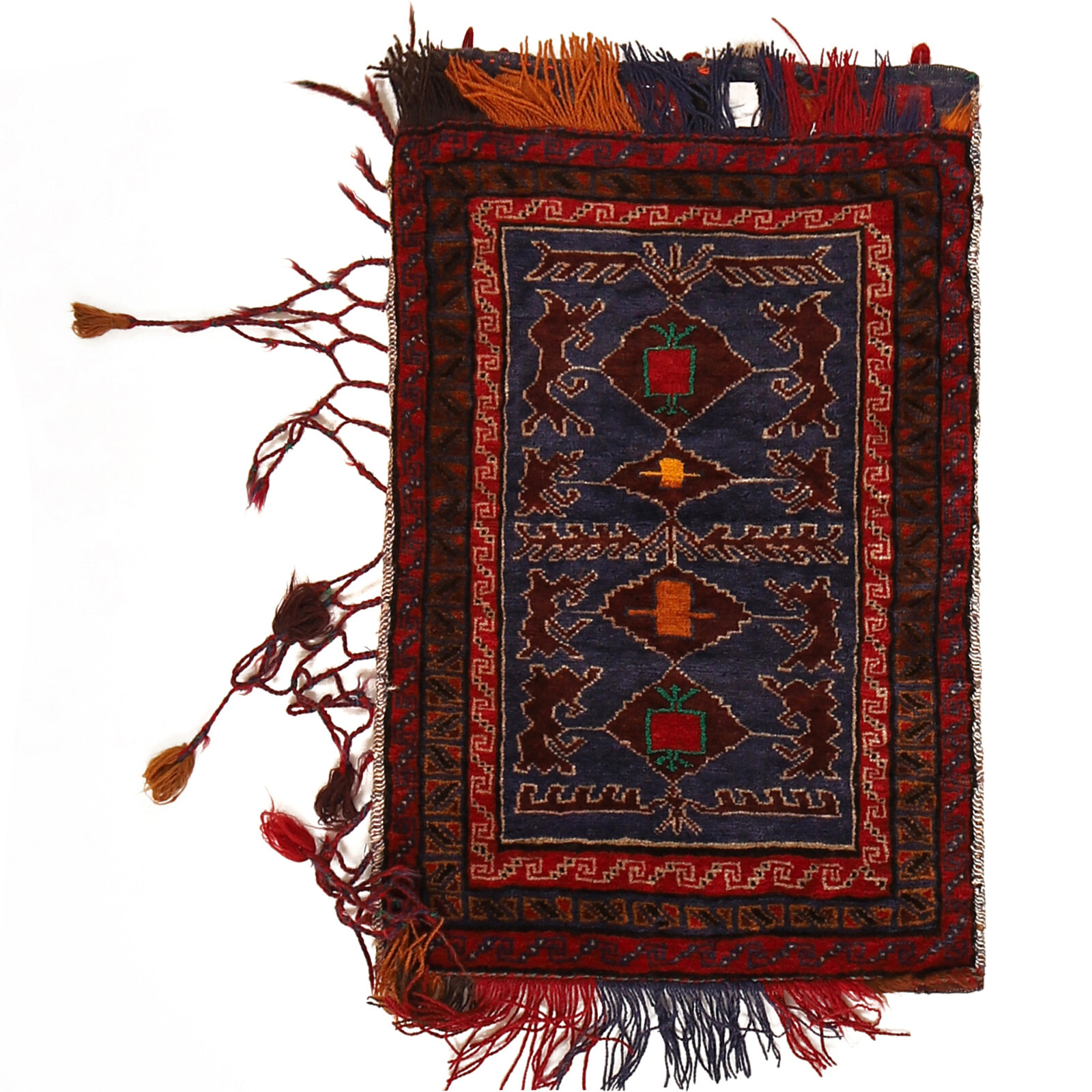 Handmade Afghan Tribal Rug Vintage Rug Balisht Cushion Wool Rug 1’7×2’8ft G22360