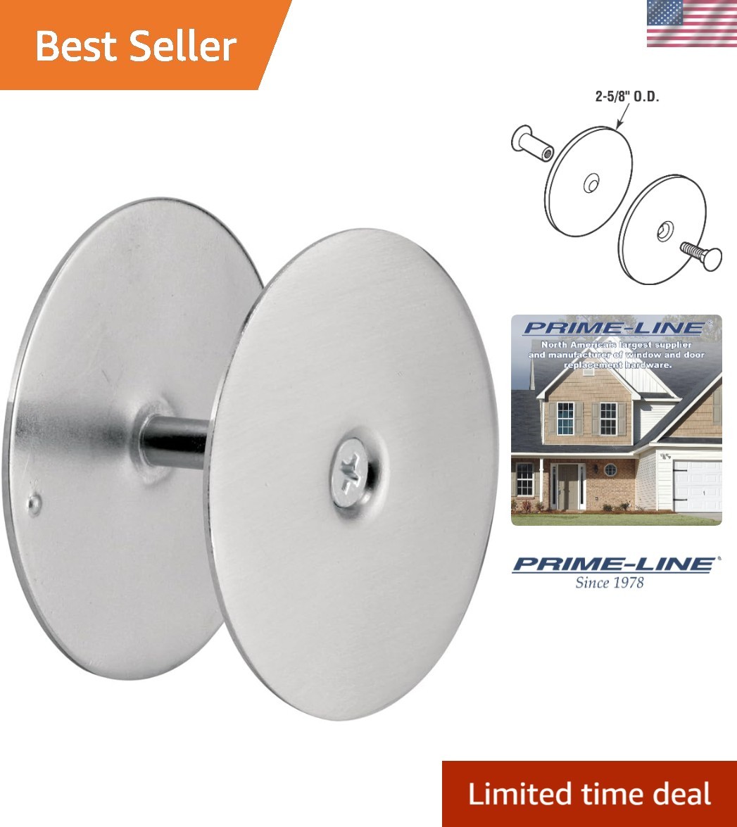Durable Satin Nickel Hole Cover Plate for Doors – Easy Installation & Privacy
