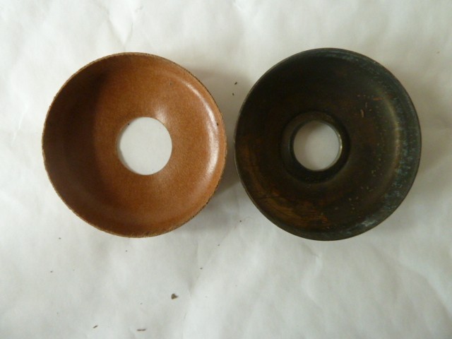 VINTAGE CRABTREE BRASS & CERAMIC TOGGLE LIGHT SWITCH DOUBLE C2006, 1920-1924