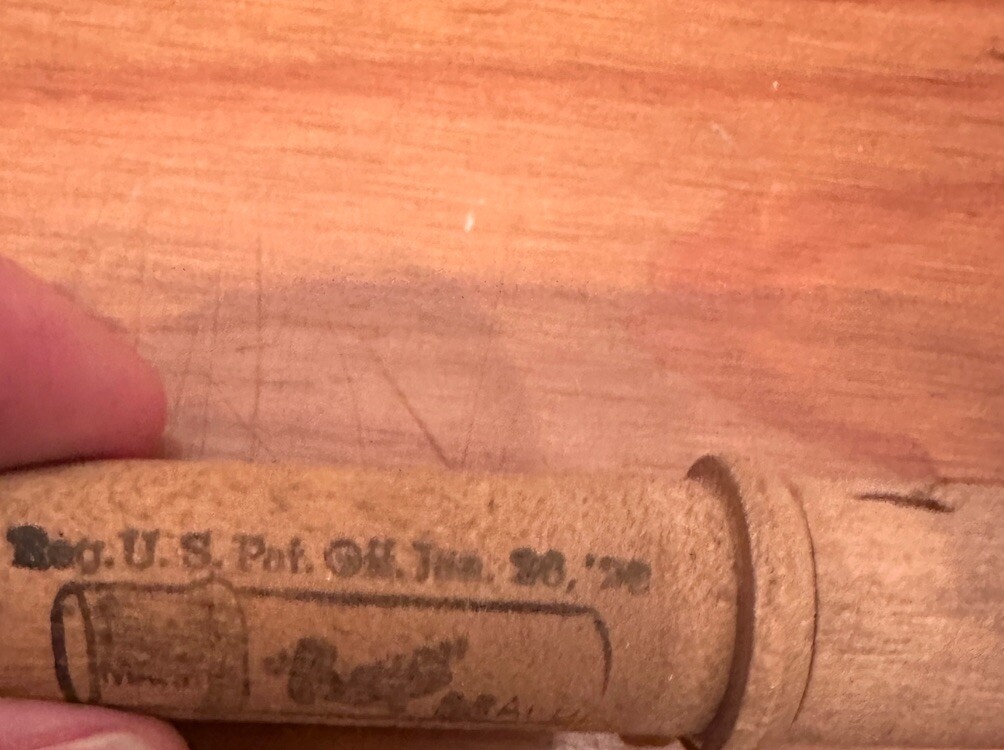 Vintage Wooden Boye Brand Tubes w/ Machine Sewing Needles Chicago 1920s