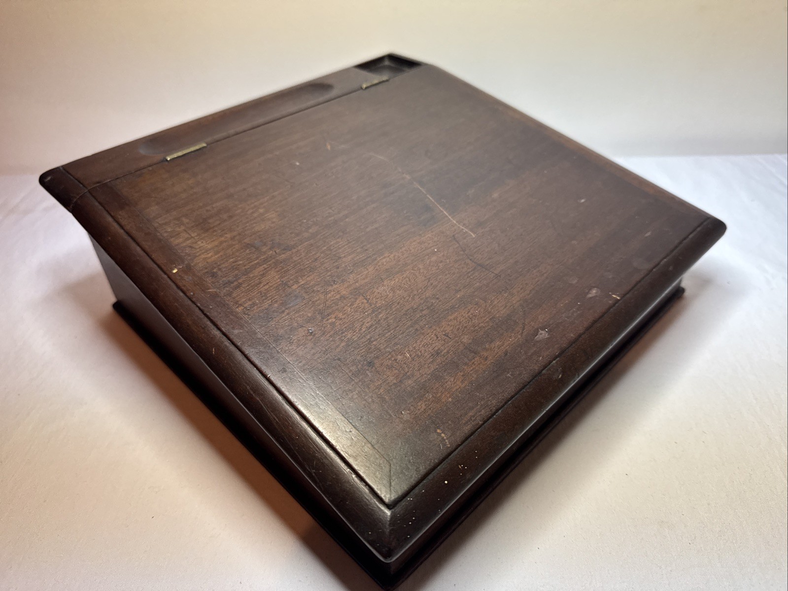 Clerks Writing Box Slope desktop box. With Room For Pen And Inkwell. PK122