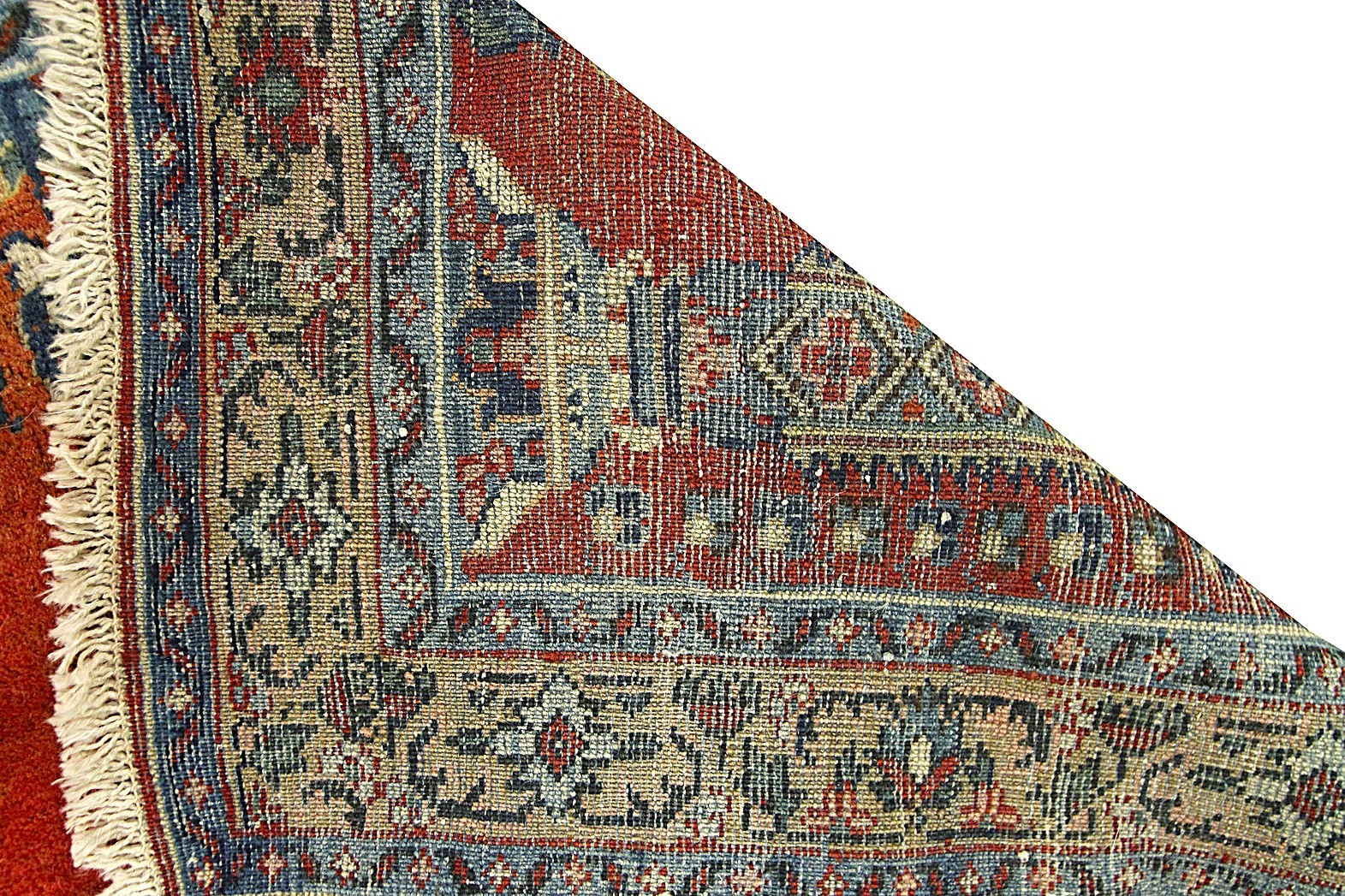 3×4 Antique Rug Turkish Tapestry Meditation Birds 92cm x 125cm c.1890