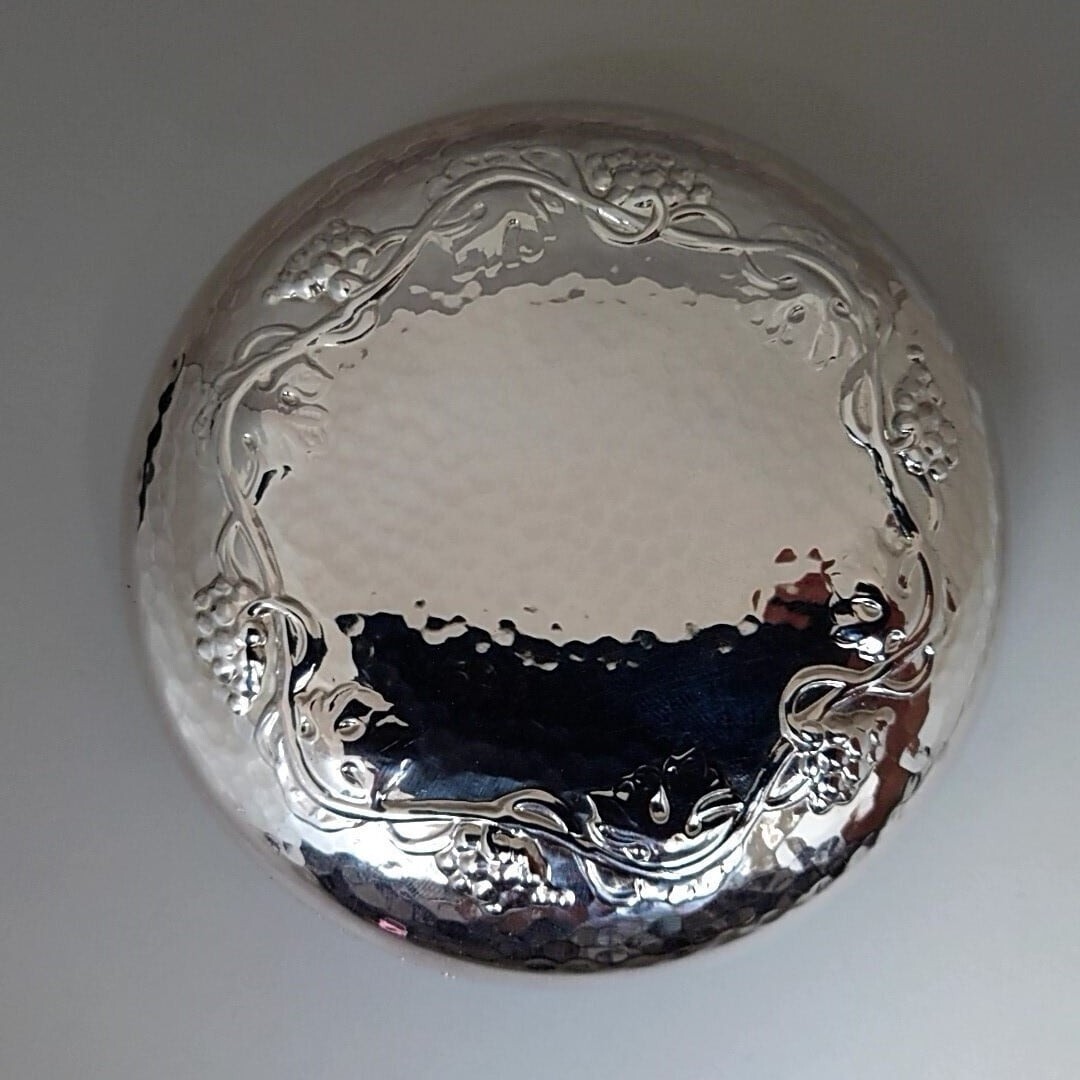 George Jensen “GRAPE” Small Bonbonniere Pure Silver x Crystal Sterling Silver925