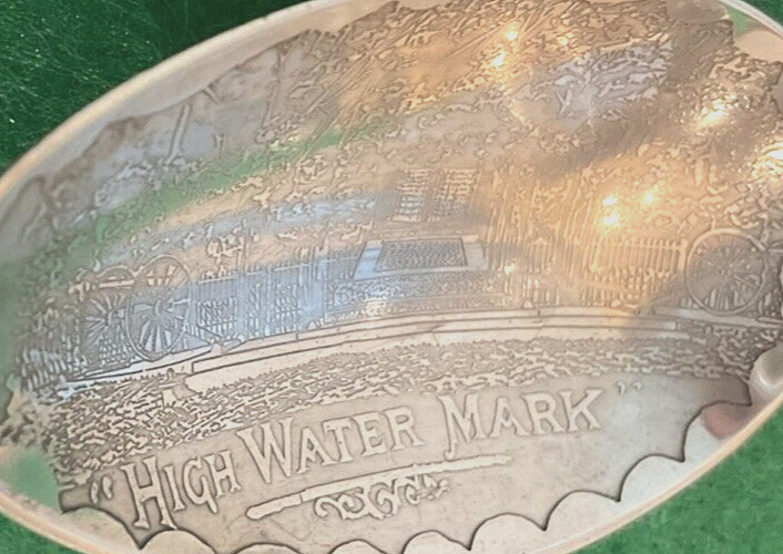 RARE! Gettysburg 1863 High Water Mark Monument Book Sterling Souvenir Spoon 24g