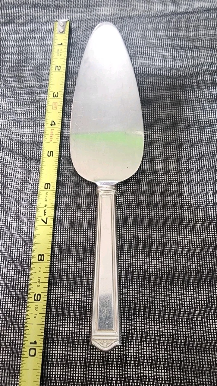 👌1847 ROGERS ANTIQUE c1923 ANNIVERSARY SILVERPLATED PIE PASTRY & CAKE SERVER 🥧