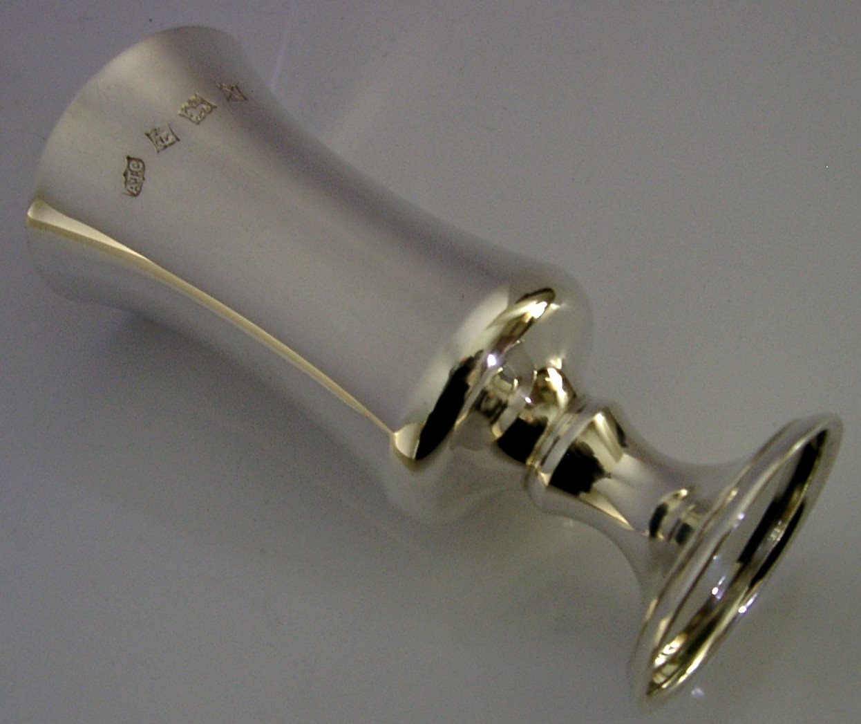 102g MID CENTURY MODERN SOLID STERLING SILVER GOBLET CHALICE CUP 1972 BARWARE