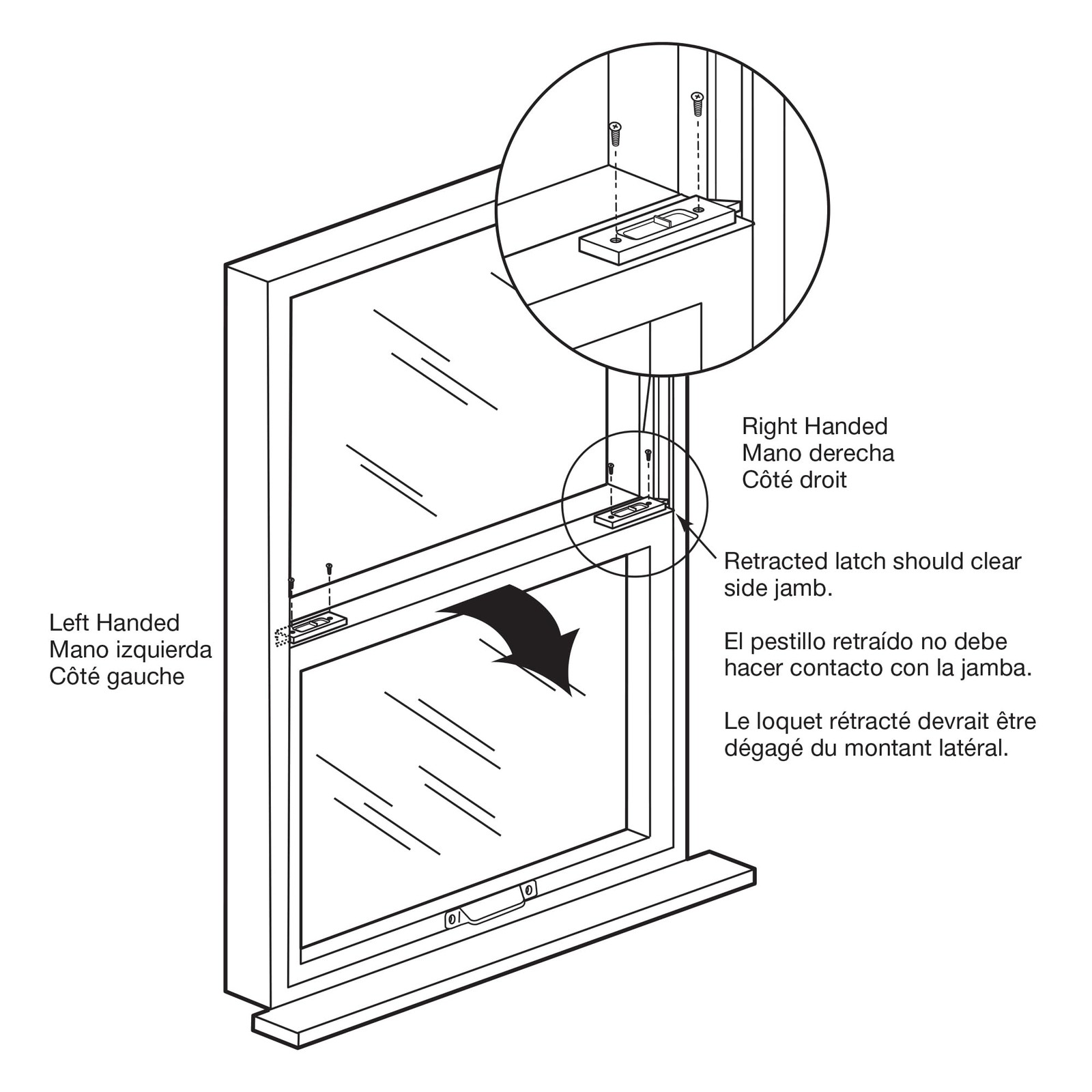Prime-Line F 2749 Tilt Latch Pair, White Plastic Construction, 1 Pack,