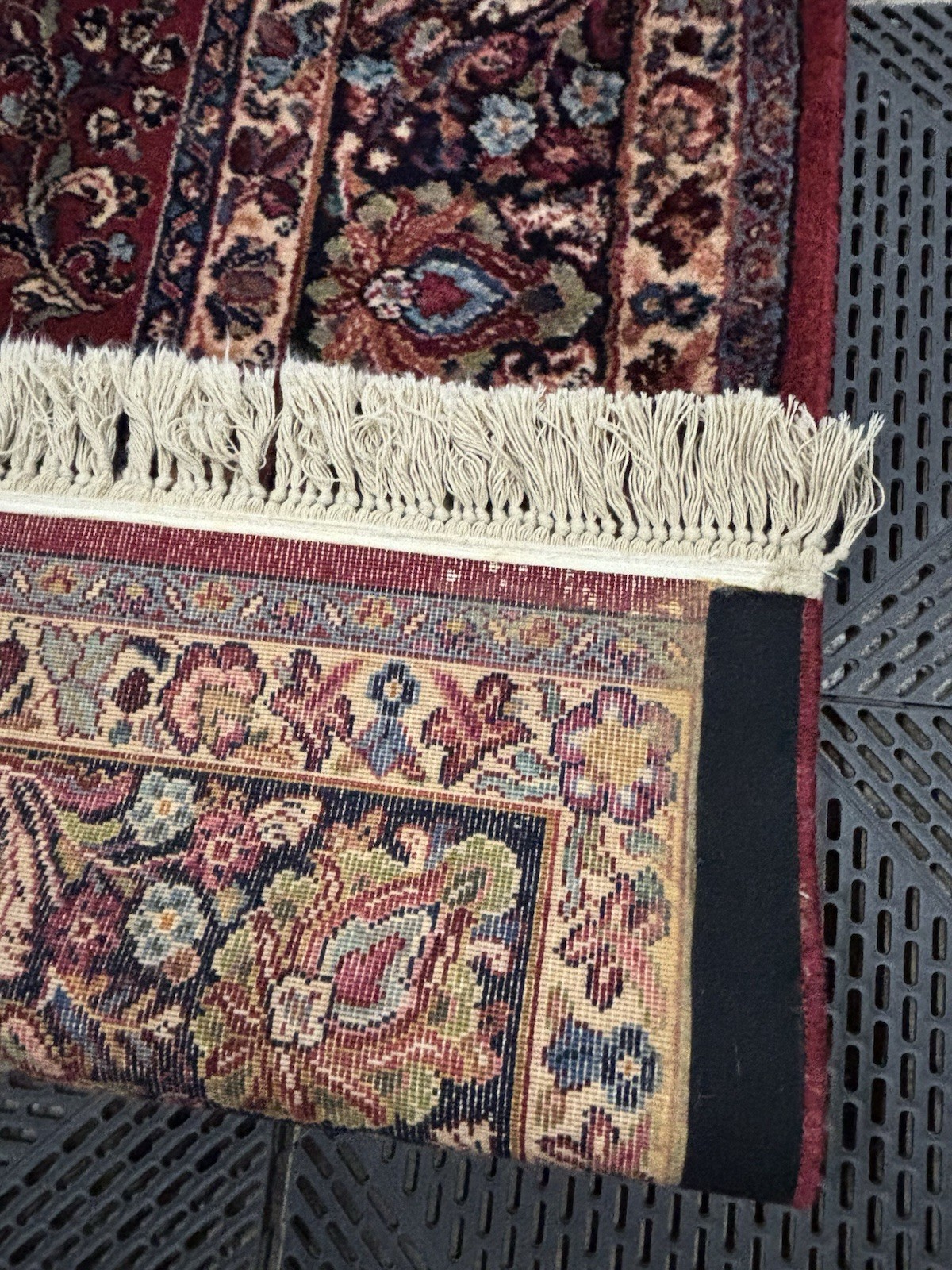 Authentic 8.8 x 10 Vintage Karastan Red Sarouk Rug #785