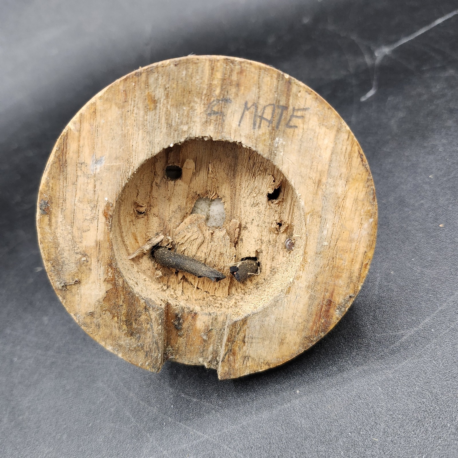 ANTIQUE Brass Ceramic Dolly Toggle Dome Light Switch 1 Way