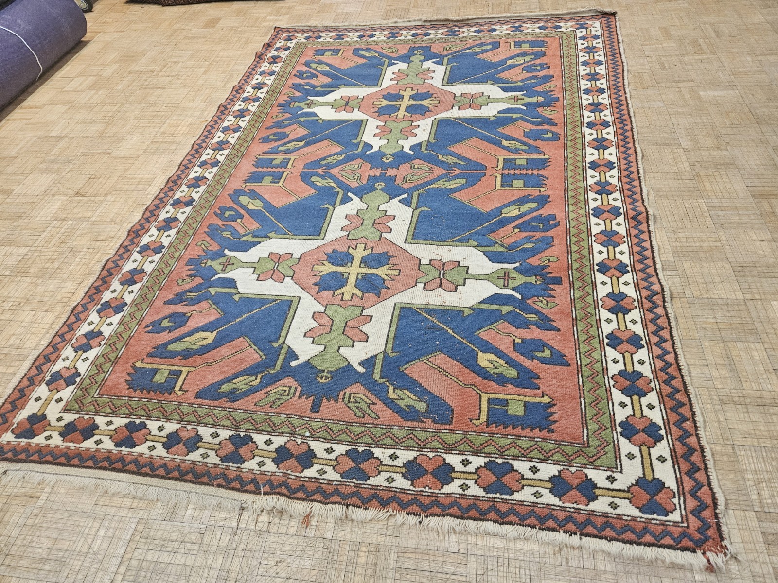 6×9 TURKISH ISTANBUL KAZAK ANTIQUE AUTHENTIC HAND WOVEN WOOL ORIENTAL RUG