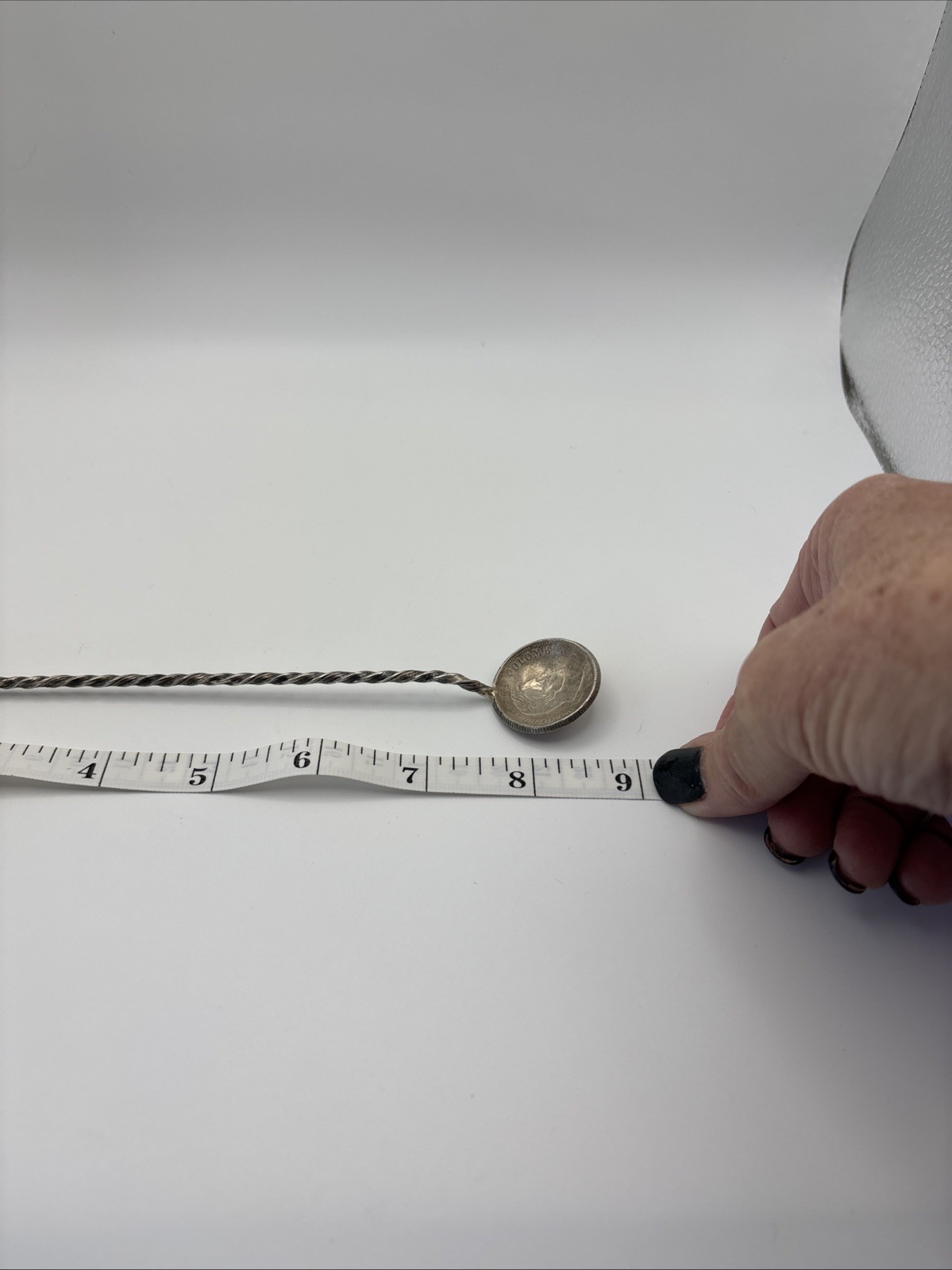 1933 Silver Colombin Coin Stirring Stick