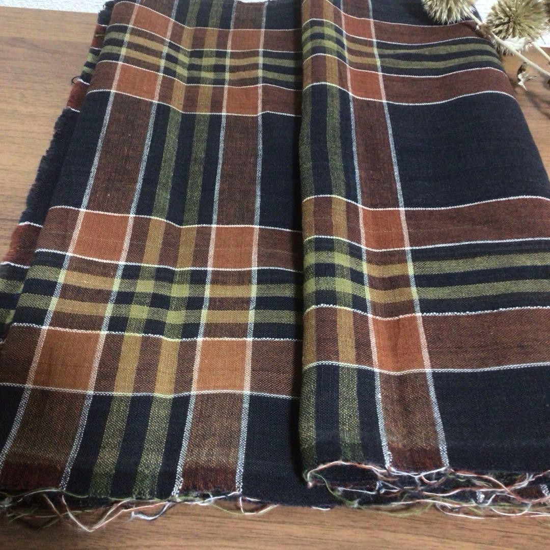 Antique Indigo Plant Dyed Handwoven Grid Futon Cover For Handmade Use