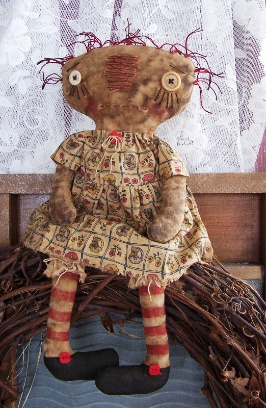 Pattern EXTREME PRIM RAGGEDY Doll Maggie Rose Best Seller Quick and Easy