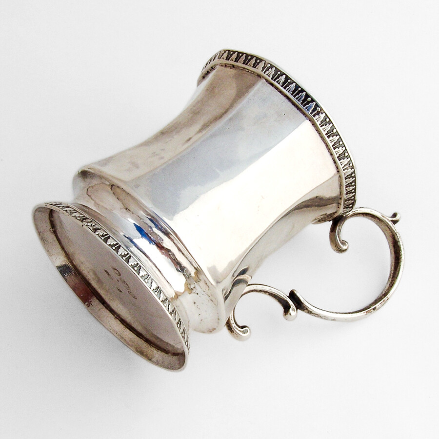 Canadian Coin Silver Cup Mug 1840 No Mono