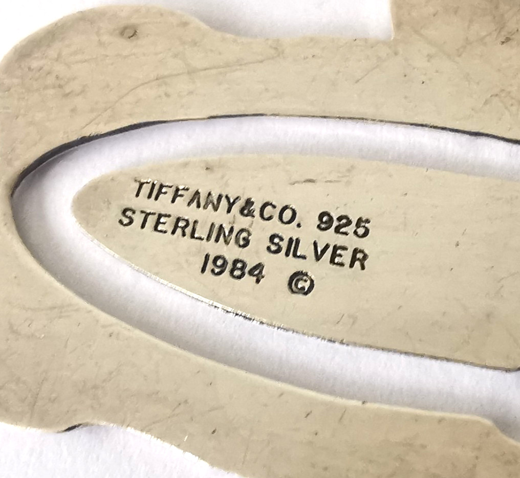 Tiffany & Co Solid Silver Teddy Bear Bookmark
