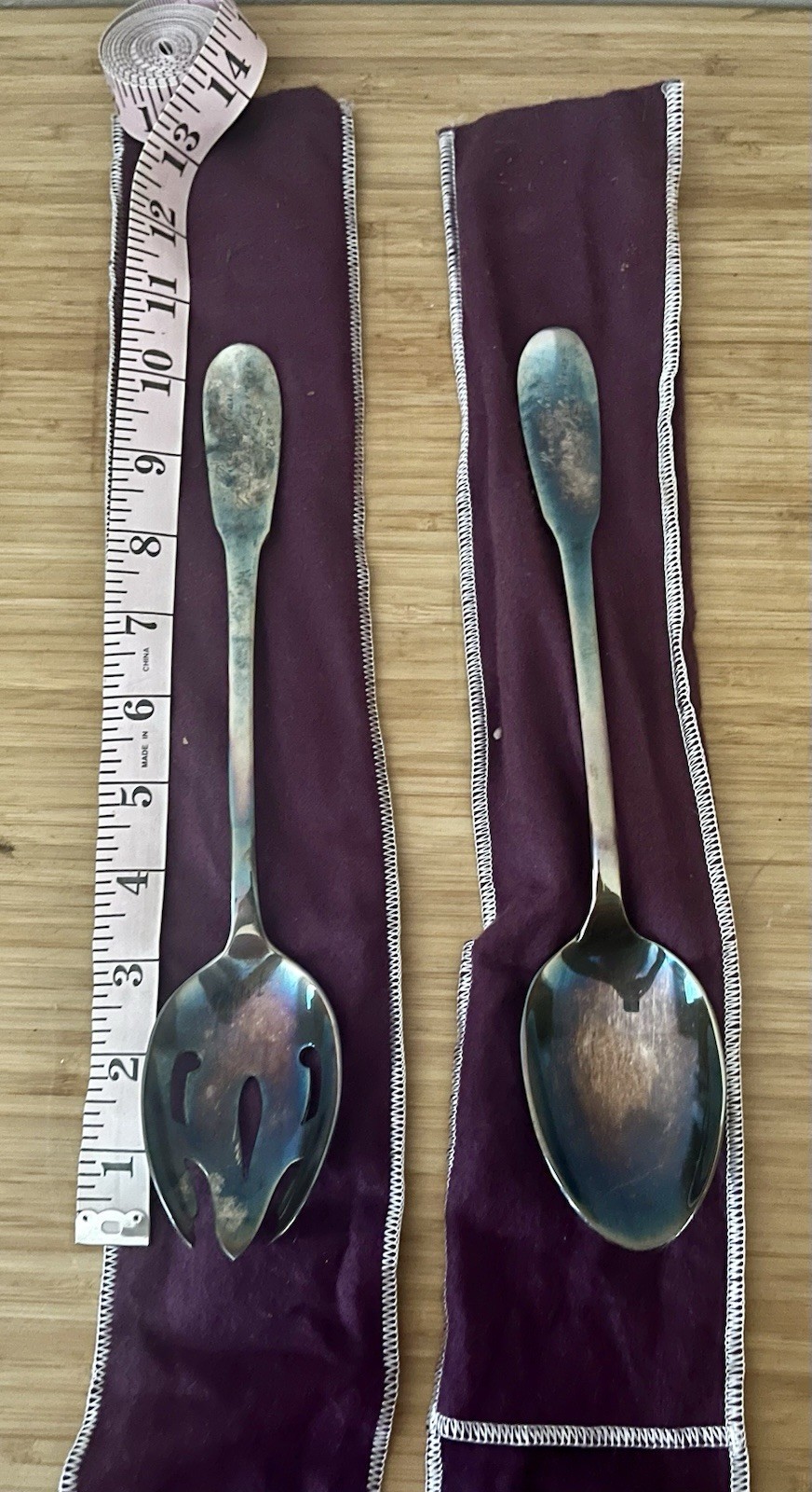 GORHAM GENERAL DE ROCHAMBEAU SILVERPLATE DRESSING/SALAD SERVING FORK & SPOON SET