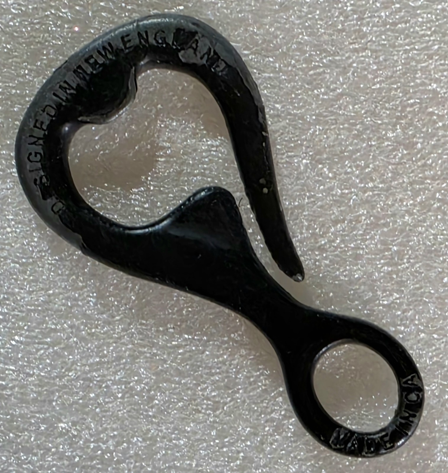 Antique CORTER LEATHER Designed In New Englad Made In Ca Hardware Enamel Hook