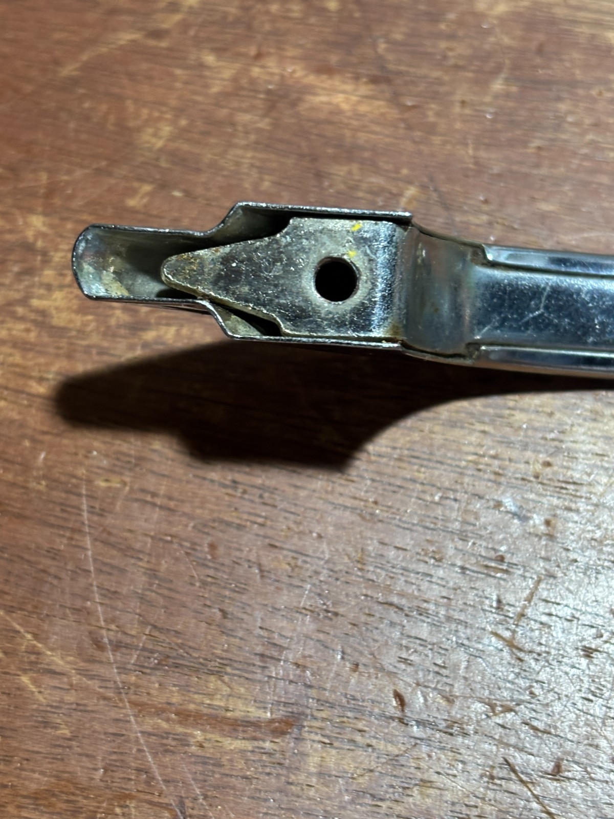 Vintage Chrome Step Down Drawer Pull Cabinet Door Handle 2 3/4″ CTC.