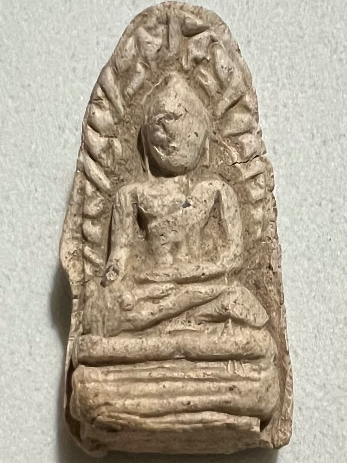 PHRA ROD LP RARE OLD THAI BUDDHA AMULET PENDANT MAGIC ANCIENT IDOL#27