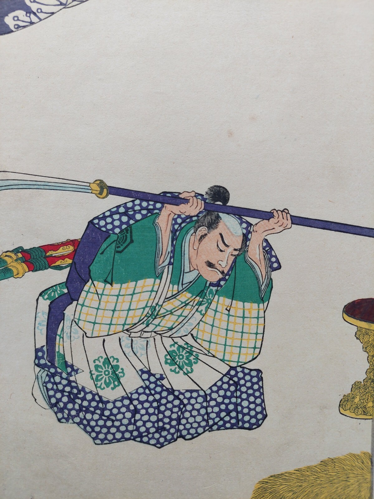 JAPANESE WOODBLOCK PRINT SAMURAI WARRIOR