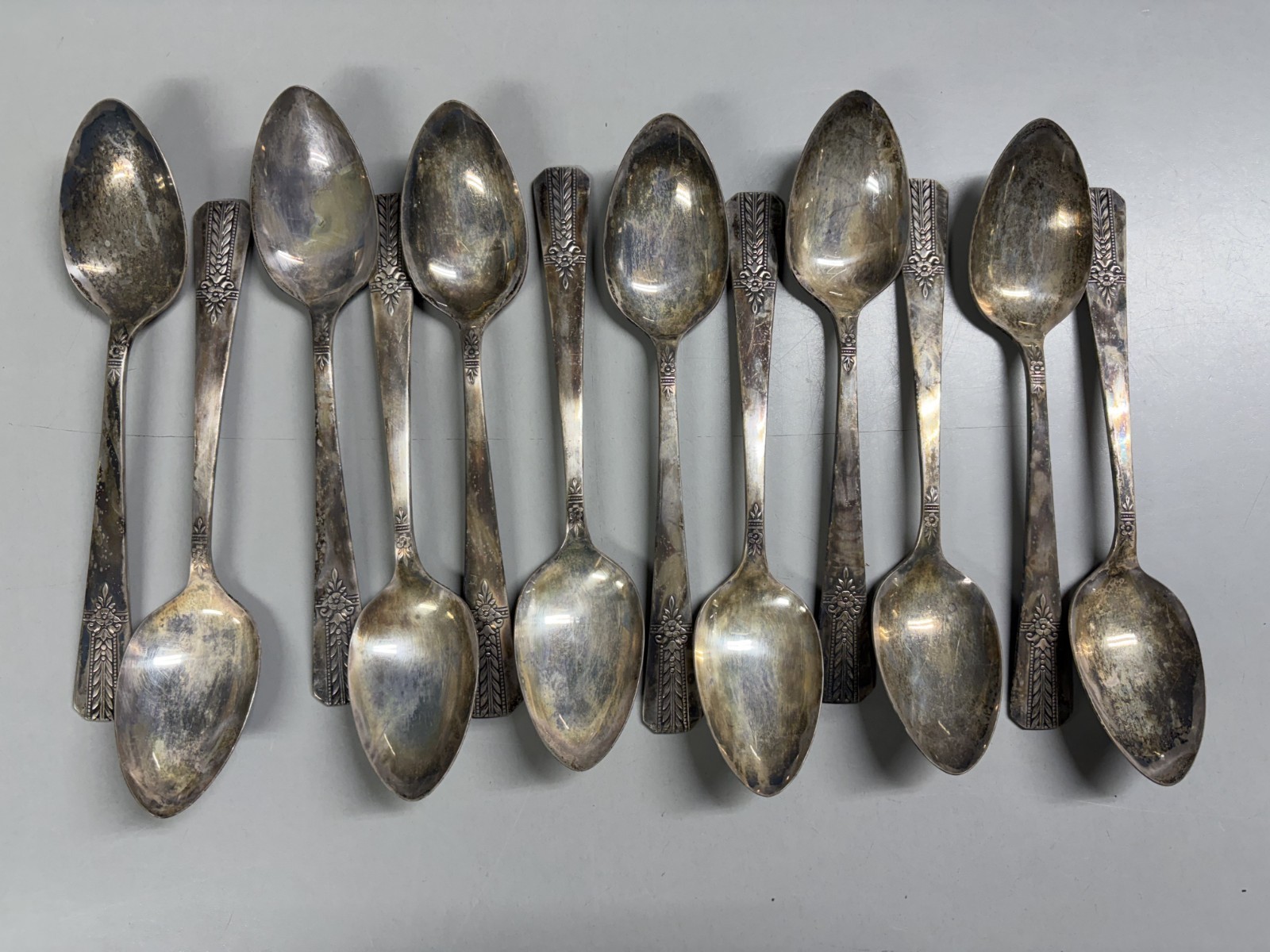 1938 Antique Jewel Silverplate Set Of Silverware – 63 Pieces Vernon, Plymouth…