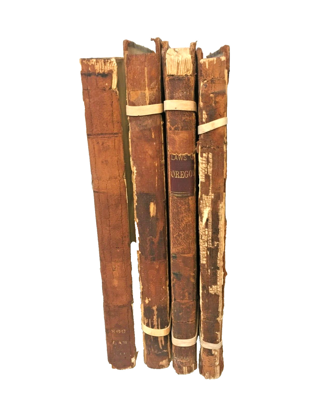 4 Oregon Law Books 1866, 1870, 1876, 1882 Social Law Library