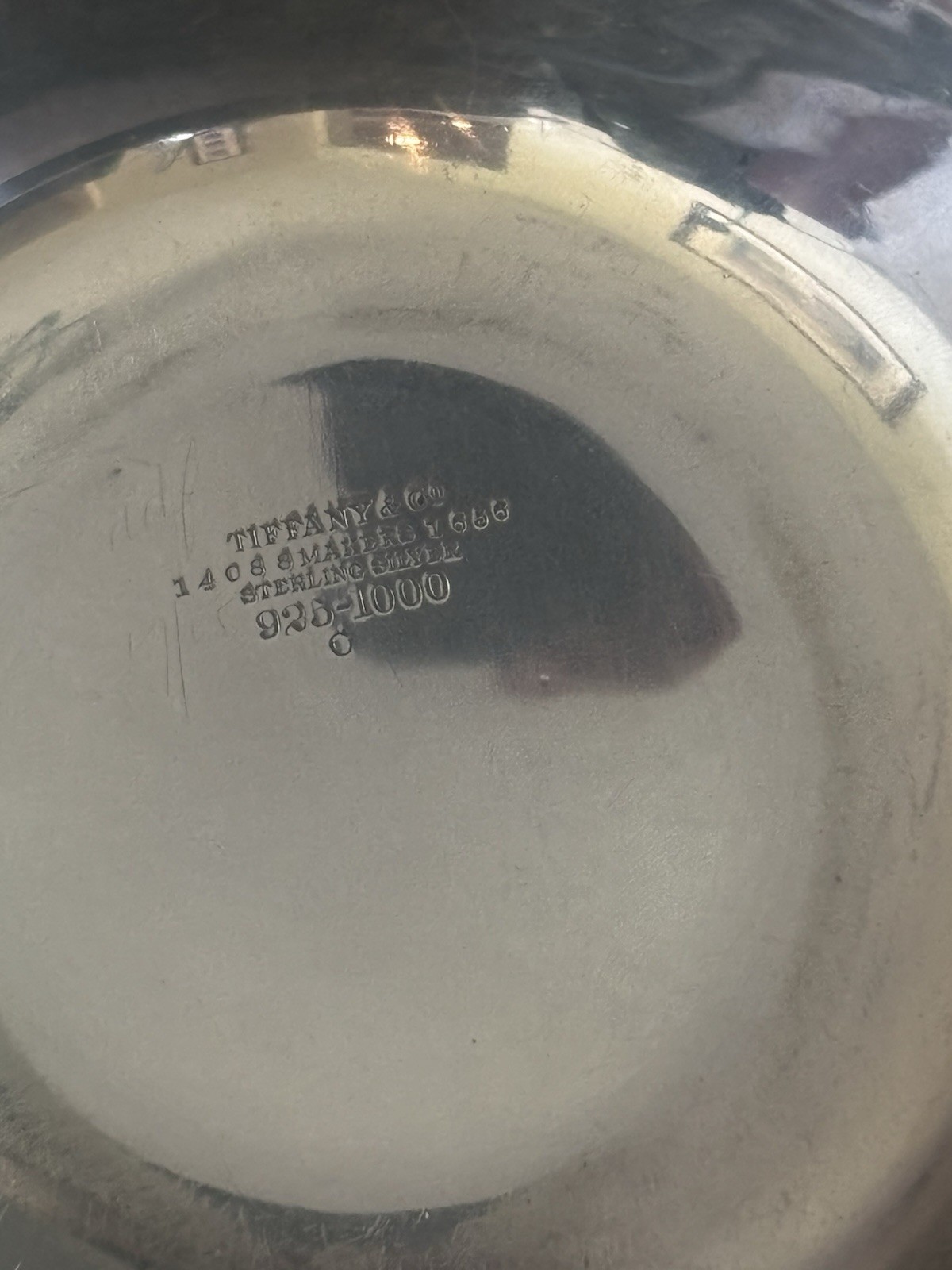 Tiffany & co Sterling solid Silver Thistle & Clover Bowl 1902-1907 8 inch across