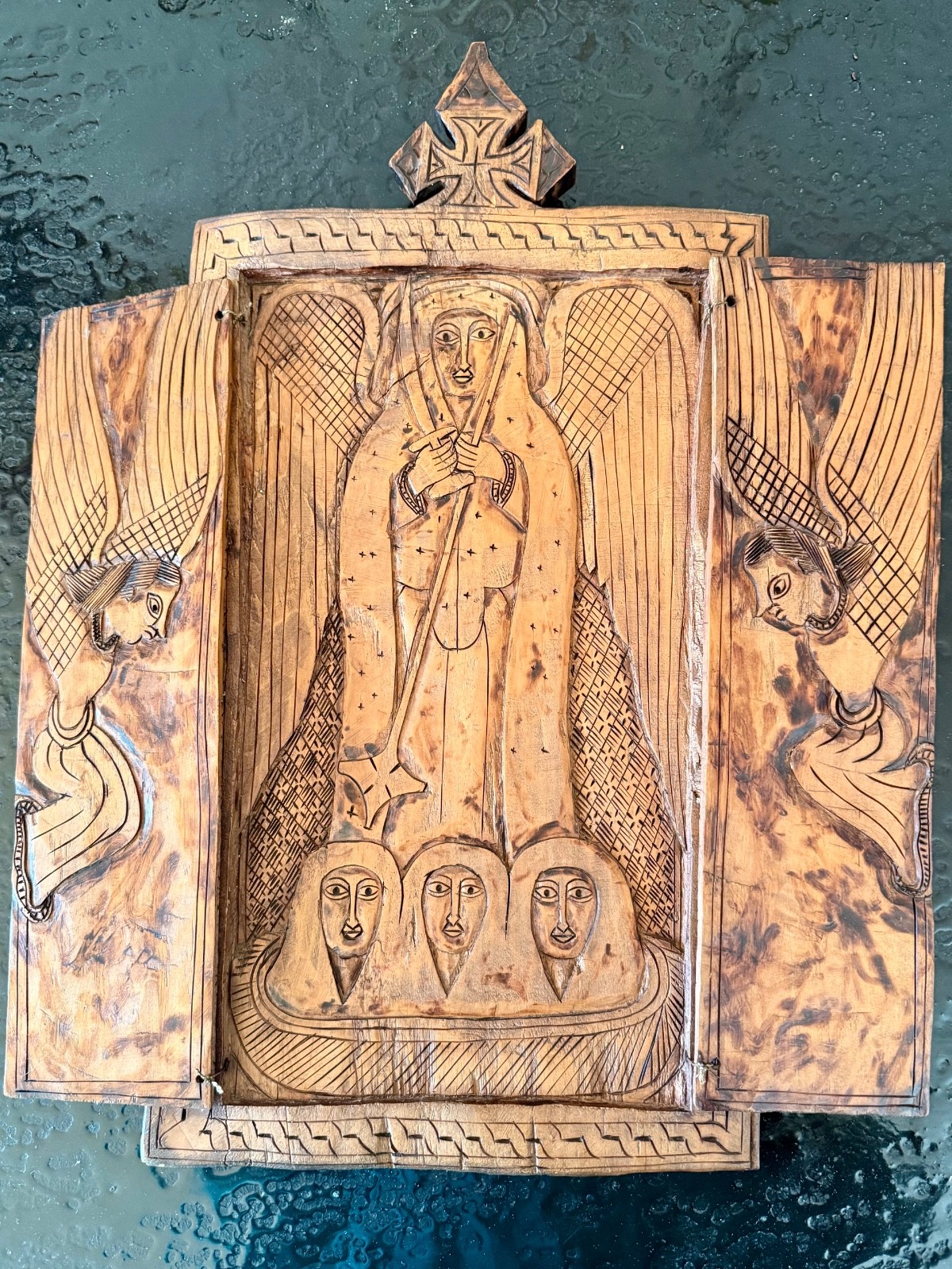 Ethiopian Hand carved antique wall decor