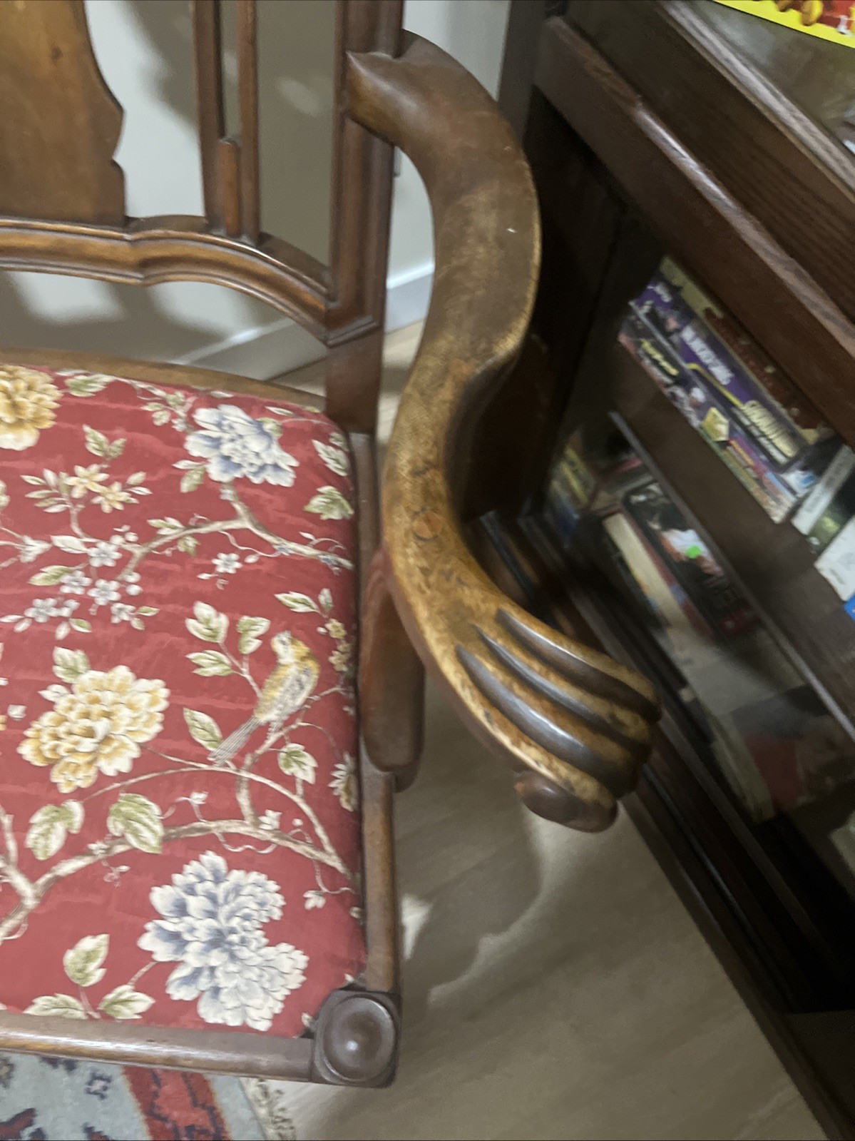 Queen Anne CHAIR, c1730, Solid Walnut, England, Sheppards Crook, Antique