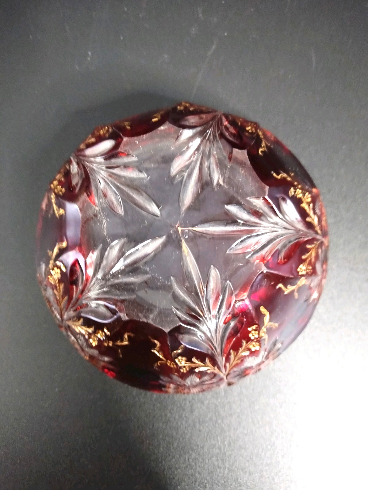 EAPG Ruby Stain “McKEE’S PURITAN” (10) Piece Berry Set