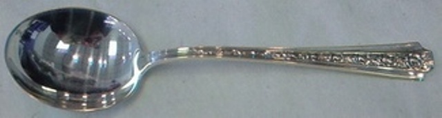 Talisman Rose by Frank Whiting Sterling Silver Cream Soup Spoon 6 3/8″