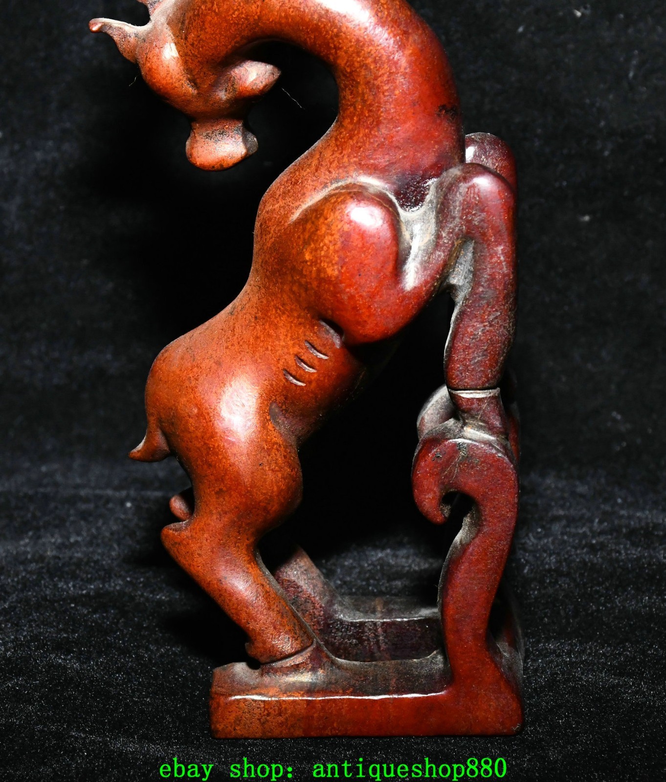 5.9”Old Chinese Dynasty Jade Carved Fengshui Deer Animal Statue Sculpture
