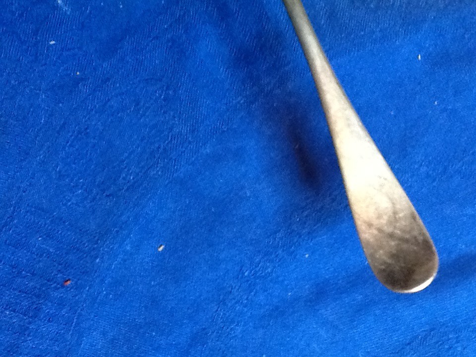 ROGERS TINY TEASPOON FIDDLE HANDLE SILVERPLATE 4 3/4″ 041826A